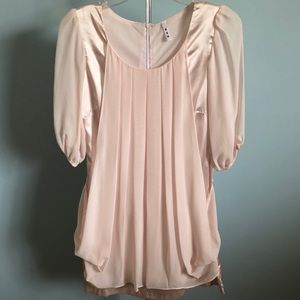 Chiffon Elbow Sleeve A-Line Fashion Casual Dress